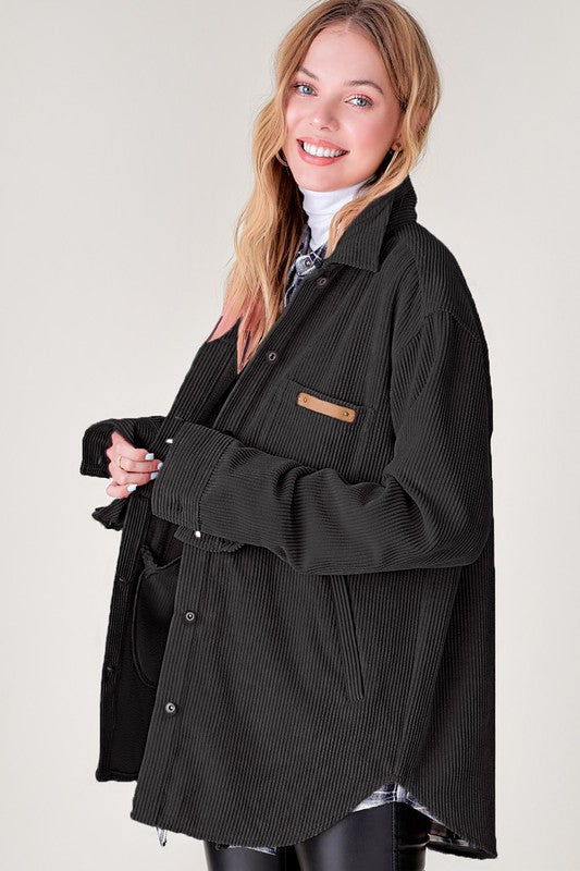 Cool Corduroy Shacket - EmbraceU2 Coats & Jackets