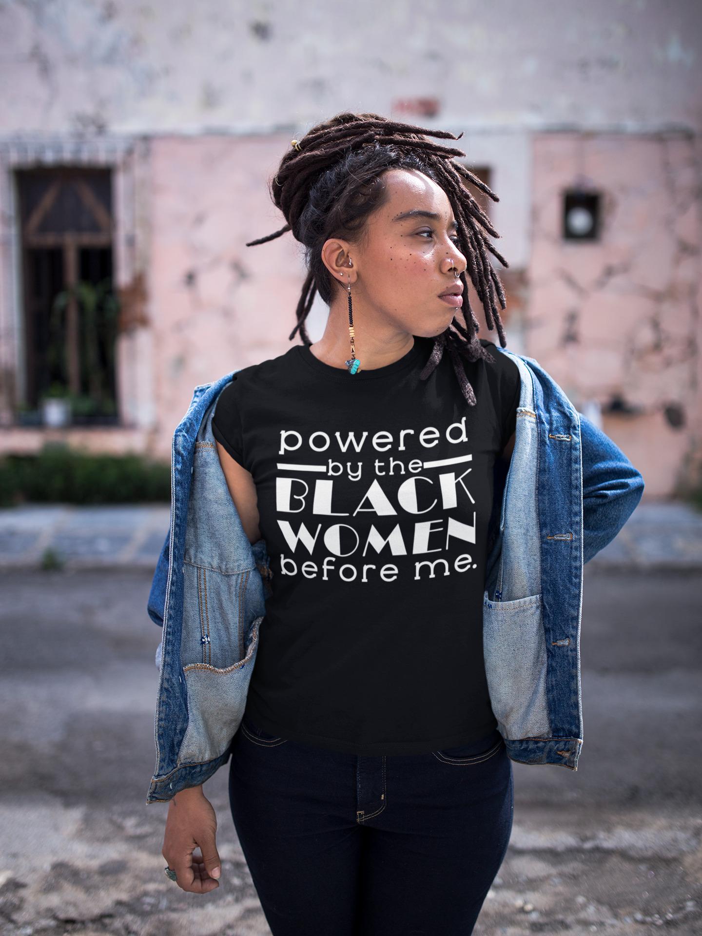 Powered by A Black Woman Short-Sleeve Unisex T-Shirt - EmbraceU2 Shirts & Tops